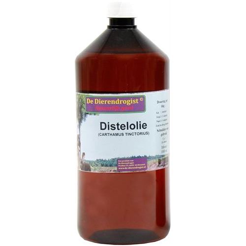Dierendrogist Distelolie 1 LTR HOND DIERENDROGIST 