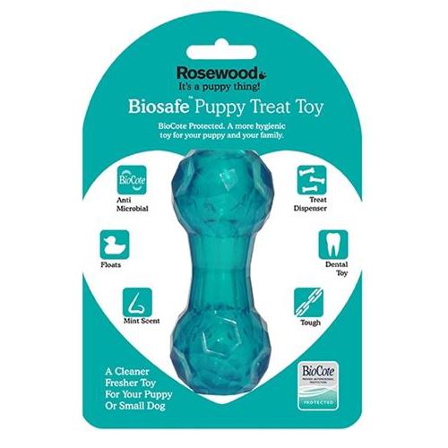 Biosafe Puppy Snack Dumbell Blauw HOND BIOSAFE 