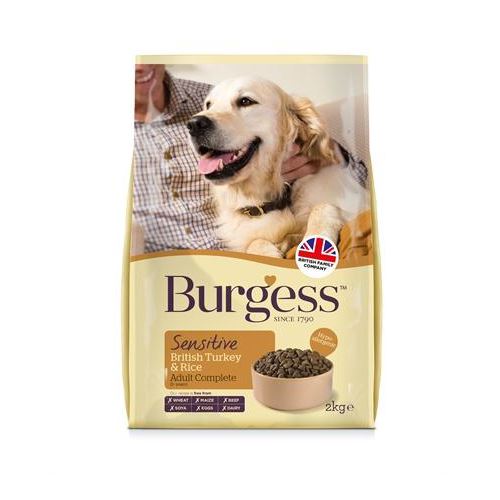 Burgess Dog Sensitive Kalkoen / Rijst 2 KG HOND BURGESS 
