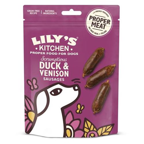 Lily's Kitchen Dog Scrumptious Duck And Venison Sausages 70 GR HOND LILY'S KITCHEN 