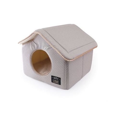 Martin Sellier Hondenmand Kattenmand Huis Just Love Taupe 43X43X40 CM HOND MARTIN SELLIER 