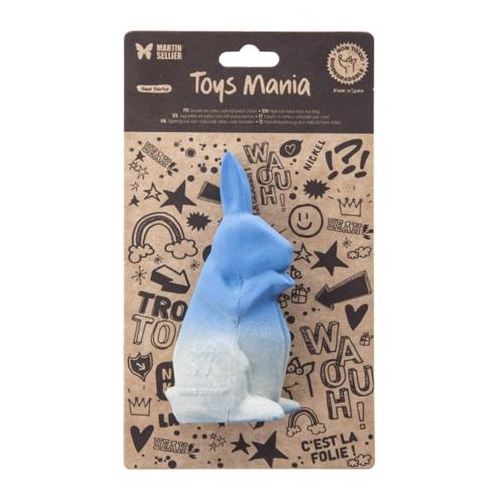 Martin Sellier Latex Origami Konijn Blauw 12,5 CM HOND MARTIN SELLIER 