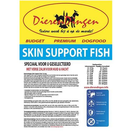 Merkloos Budget Premium Dogfood Skin Support Fish 12,5 KG HOND MERKLOOS 