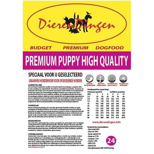 Merkloos Budget Premium Puppy High Quality 7 KG HOND MERKLOOS 