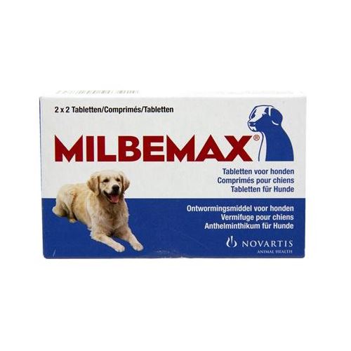 Milbemax Tablet Ontworming Hond LARGE 2X2 TABL HOND MILBEMAX 