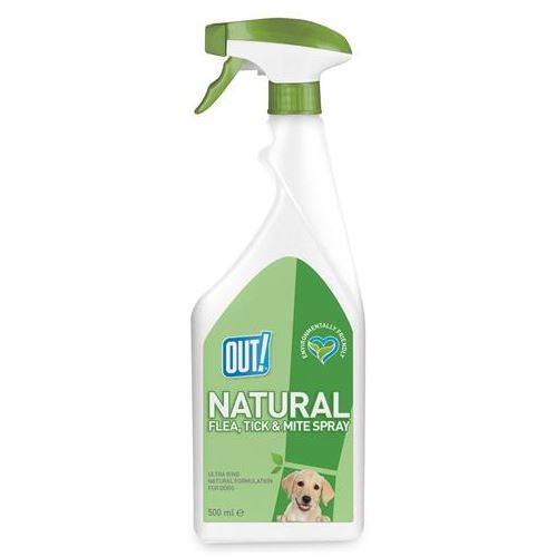 Out! Natural Flea Tick And Mite Spray 500 ML HOND OUT! 