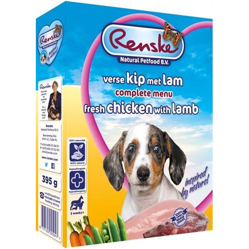 Renske Vers Vlees Puppy 395 GR (10 stuks) HOND RENSKE 