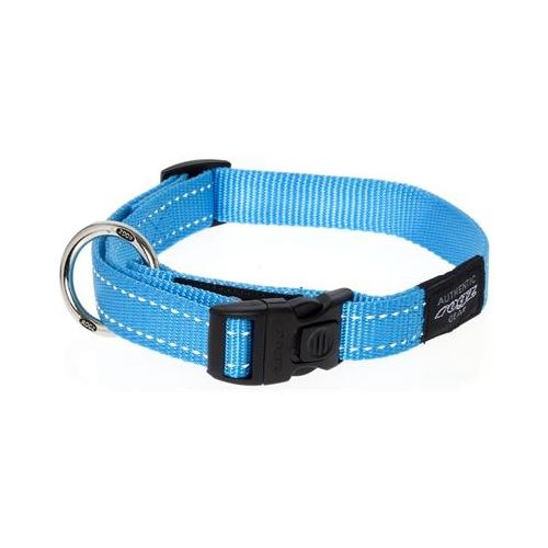 Rogz For Dogs Fanbelt Halsband Turquoise 20 MMX34-56 CM HOND ROGZ FOR DOGS 