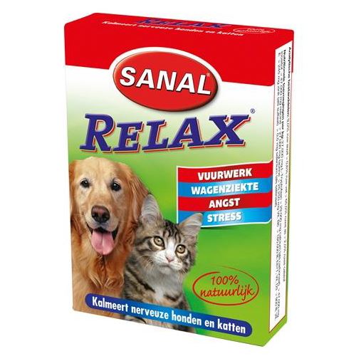Sanal Dog/Cat Relax Kalmeringstablet 15 TABLETTEN HOND SANAL 