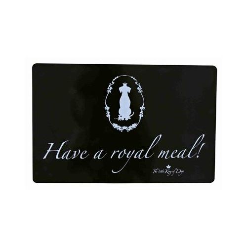 Trixie Placemat King Of Dogs Have A Royal Meal! Zwart 44X28 CM 6 ST HOND TRIXIE 