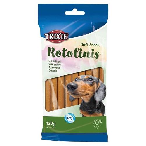 Trixie Soft Snack Rotolinis Gevogelte 12 CM 12X12 ST HOND TRIXIE 