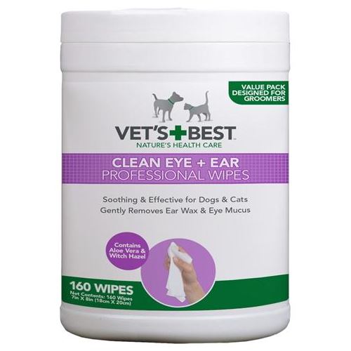 Vets Best Clean Ear / Eye Wipes Hond 160 ST HOND VETS BEST 