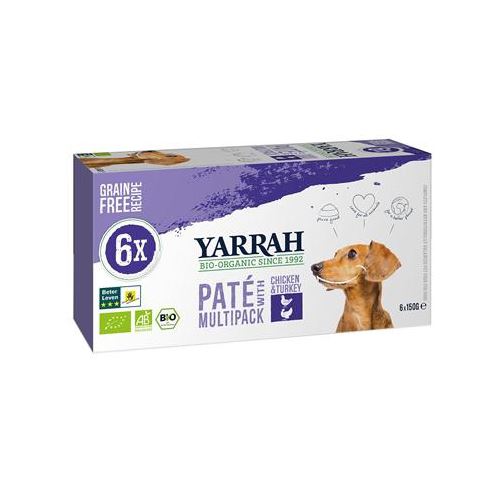 Yarrah Dog Alu Pate Multipack Chicken / Turkey 6X150 GR HOND YARRAH 